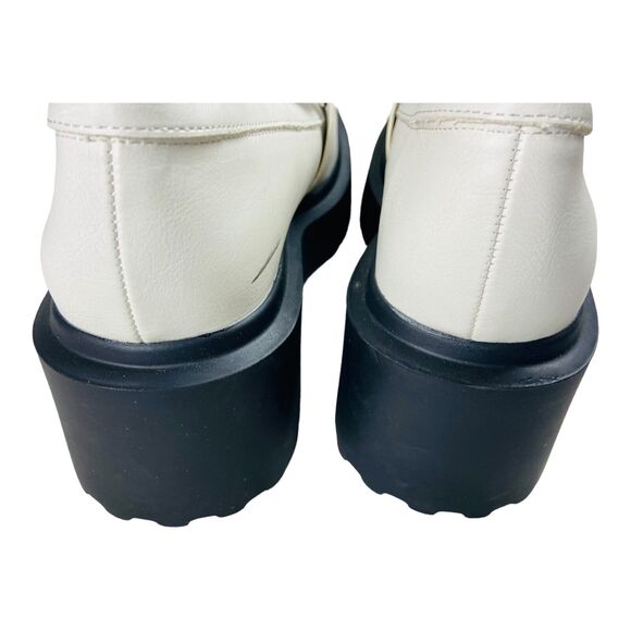 Pre-Owned Wild Fable White Women's Memory Foam Slip On Lacey Loafer Size 9.5 - Picture 6 of 8